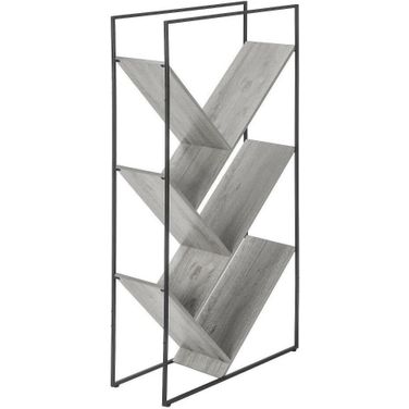 60 Inch Bookcase In Grey