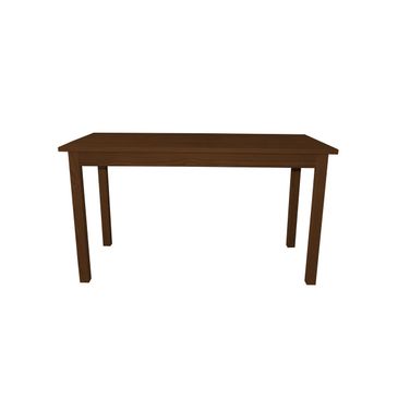 60 Inch Solid Wood Dining Table In Raw Umber
