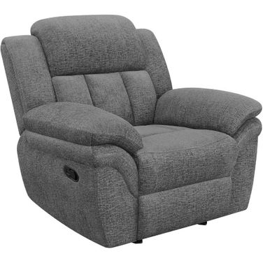 Bahrain Upholstered Glider Recliner Charcoal