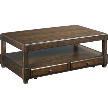Halsey Brown Rectangular Lift Top Cocktail Table