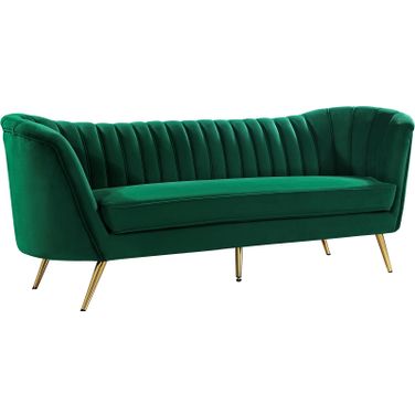 Margo Velvet Sofa In Green