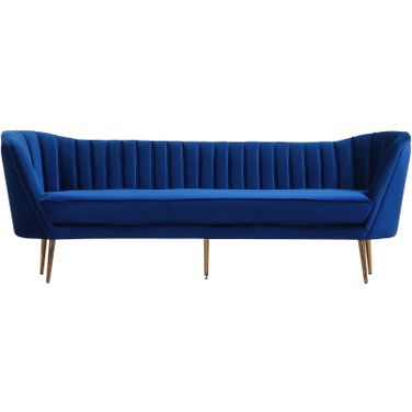 Margo Velvet Sofa In Navy