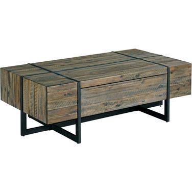Modern Timber Brown Rectangular Cocktail Table