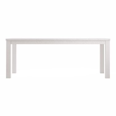 63 Inch Solid Wood Dining Table In White