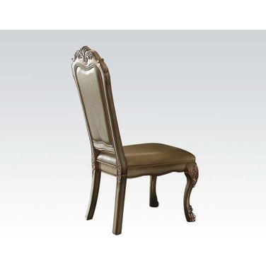 Acme Dresden Side Chair in Gold Patina (Set of 2)