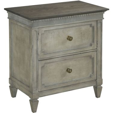 Savona Versaille and Elm Two Drawer Nightstand
