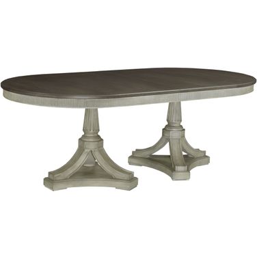 Savona Versaille and Elm Friedrick Oval Extendable Dining Table