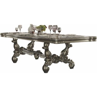 Versailles Antique Platinum Extendable Dining Table