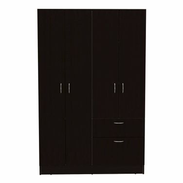 67 Inch Single Drawer Combo Dresser In Black and White
