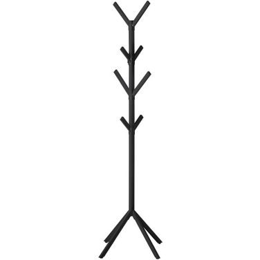 70 Inch Coat Rack In Black Metal I 2057