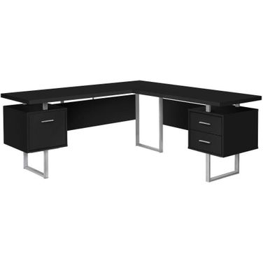 70 Inch Computer Desk In Black With Left Or Right Face