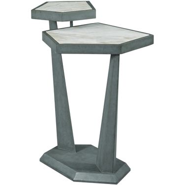 AD Modern Synergy White Plain Accent Table