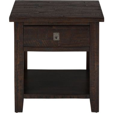 Kona Grove Square End Table In Dark Brown