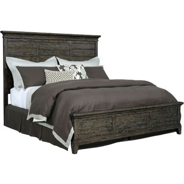 Plank Road Charcoal Jessup Queen Panel Bed