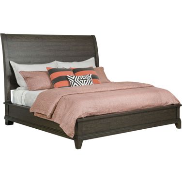 Plank Road Charcoal Eastburn Queen Sleigh Bed