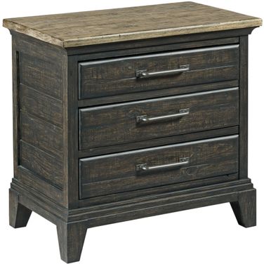 Plank Road Charcoal Blair Nightstand