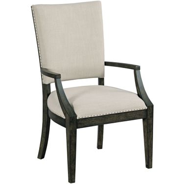 Plank Road Charcoal Howell Arm Chair Set of 2