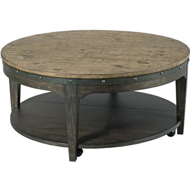 Plank Road Charcoal Artisans Round Cocktail Table