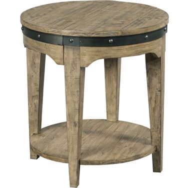 Plank Road Stone Artisans Round End Table