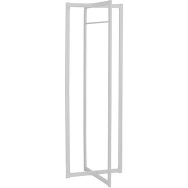72 Inch Coat Rack In White Metal