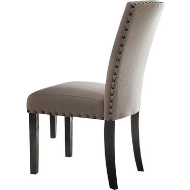 Nolan Linen Oak Side Chair Set of 2