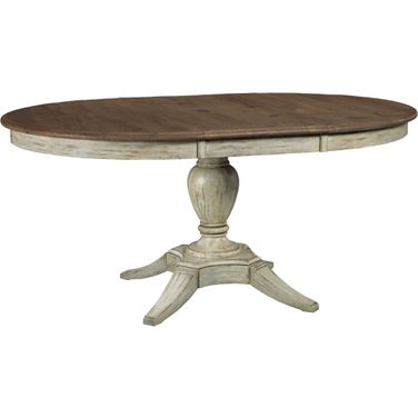 Weatherford Cornsilk Milford Extendable Round Dining Table
