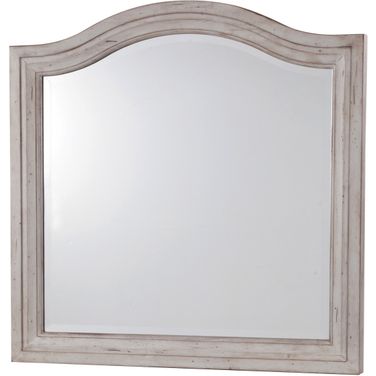 American Woodcrafters Stonebrook Landscape Mirror in Antique Gray 7820 030