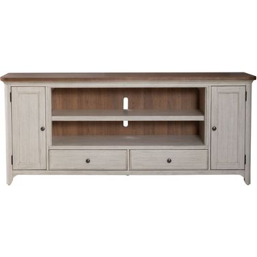 80 Inch Fireplace TV Console In Brown