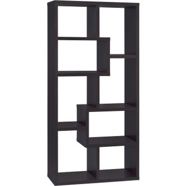 Theo 10-shelf Bookcase Cappuccino