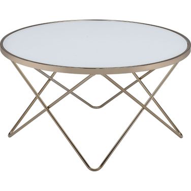 Valora Champagne and Frosted Glass Coffee Table