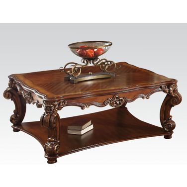 Acme Vendome Square Coffee Table in Cherry 82002