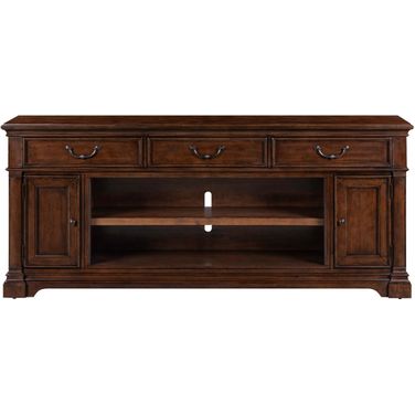 84 Inch Fireplace TV Console In Brown