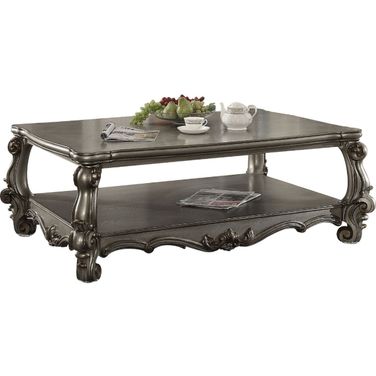 Versailles Antique Platinum Rectangular Coffee Table