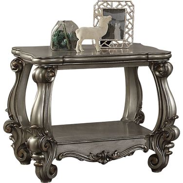 Versailles Antique Platinum End Table