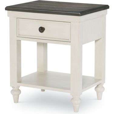 Brookhaven Youth Vintage Linen 1 Drawer Open Nightstand