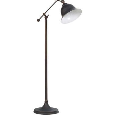 Eduardo Bell Shade Floor Lamp Dark Bronze