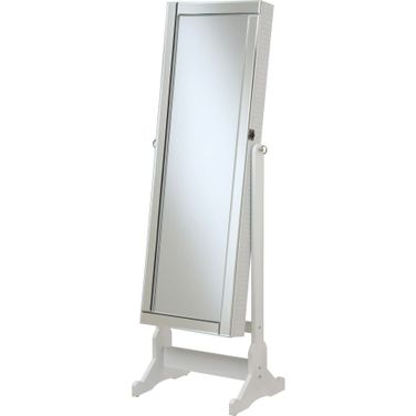Armoire Clearance IRONCK 360u00b0 Swivel Mirrored Jewelry Cabinet