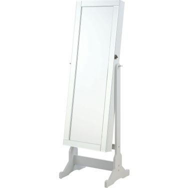 Yvonne Storage Jewelry Cheval Mirror Grey