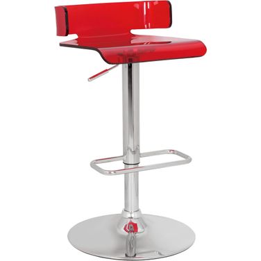 Rania Red Swivel Adjustable Stool