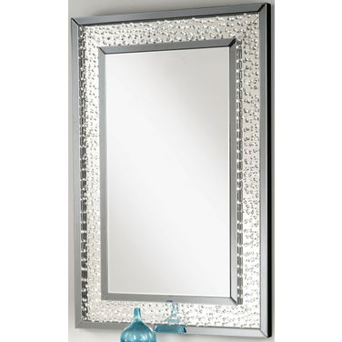 Nysa Mirrored Crystal Accent Wall Mirror