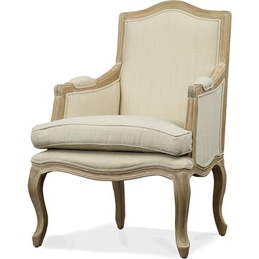 Baxton Studio Nivernais Wood Traditional French Accent Chair