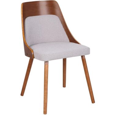 Anabelle Walnut And Gray Dining Chair