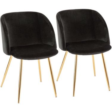 Luna Black Fran Dining Chair Set Of 2