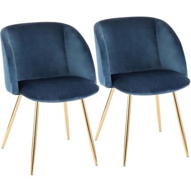 Luna Blue Fran Dining Chair Set Of 2