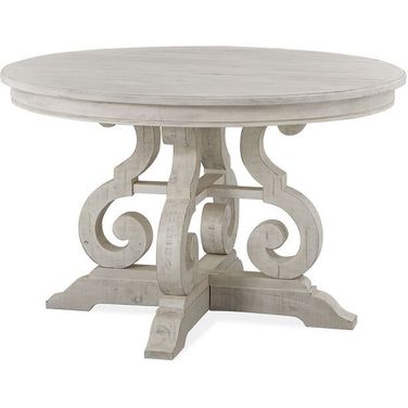 Bronwyn Chalk White 48" Round Dining Table