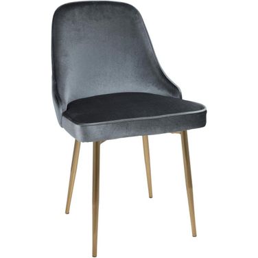 Marcel Blue And Gold Dining Chair Set of 2