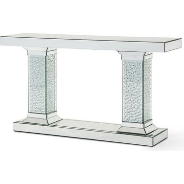 Montreal Mirrored Console Table w/ Crystals