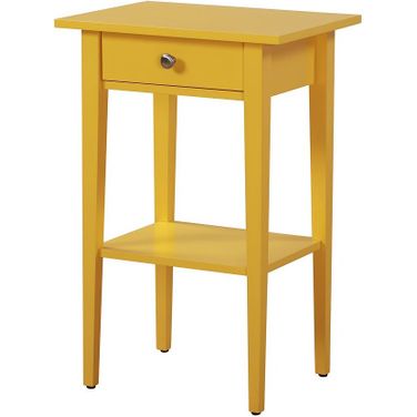 Glory Furniture Dalton Nightstand, Yellow