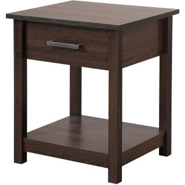Glory Furniture Salem Nightstand, Dark Brown