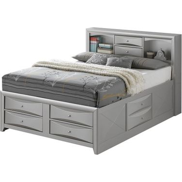 G1503G Bookcase Storage Bed (Queen)